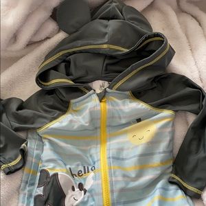 One piece Mickey rash guard